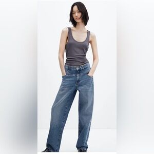 Yoke front jeans